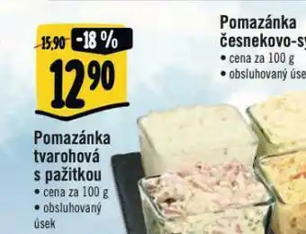 Albert Pomazánka tvarohová s pažitkou nabídka