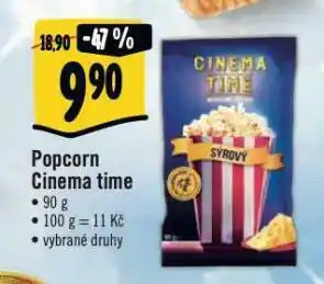 Albert Popcorn cinema time nabídka
