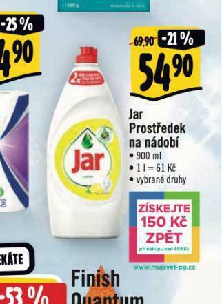Albert Jar prostředek na mytí nádobí nabídka