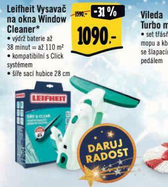 Albert Leifheit vysavač na okna windows cleaner nabídka
