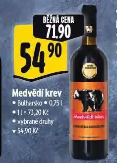 Albert Medvědí krev nabídka