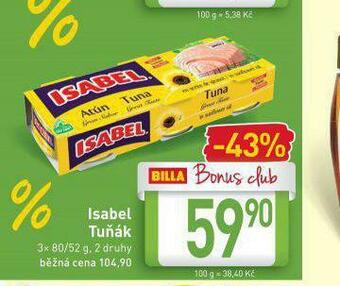 Billa Isabel tuňák nabídka