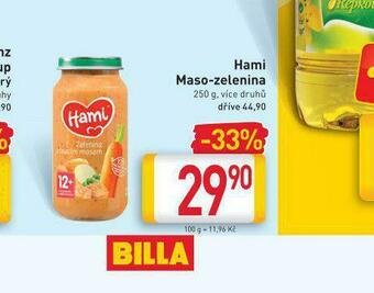 Billa Hami maso-zelenina nabídka