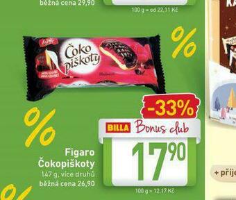 Billa Figaro čokopiškoty nabídka
