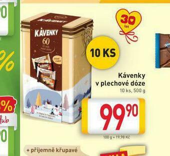 Kávenky v plechové dóze