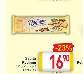 Billa Sedita rodinné nabídka