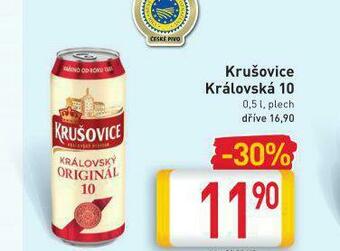 Billa Pivo krušovice královská 10 nabídka