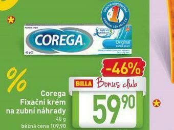 Billa Corega fixační krém nabídka