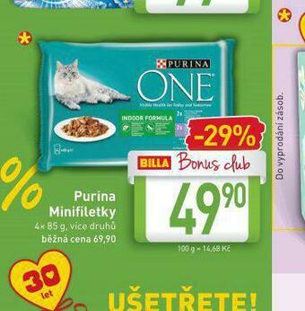 Billa Purina minifiletky nabídka