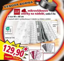 Norma Mikrovláknové utěrky na nádobí nabídka