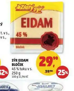 Penny Market Sýr eidam bloček 45% nabídka