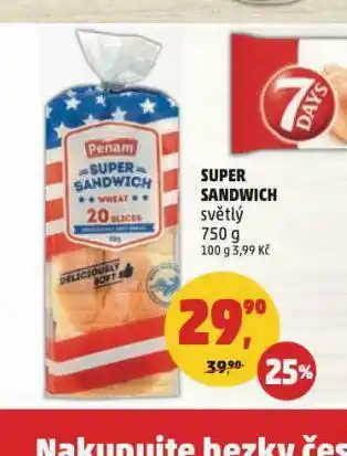 Penny Market Super snadwich nabídka