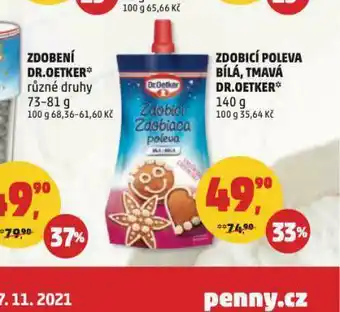 Penny Market Zdobicí poleva bílá, tmavá dr. eotker nabídka