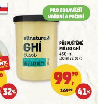 Penny Market Ghí přepuštěné máslo nabídka