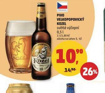 Penny Market Pivo velkopopovický kozel 10 nabídka