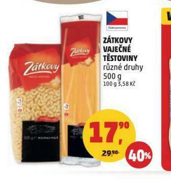 Penny Market Zátkovy vaječné těstoviny nabídka
