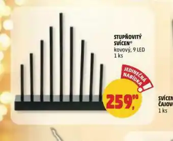 Penny Market Stpňovitý svícen nabídka