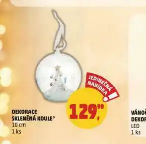 Penny Market Dekorace skleněná koule nabídka