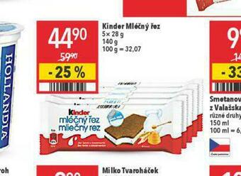 Globus Kinder mléčný řez nabídka