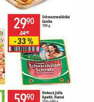 Globus Schwarzwaldská šunka nabídka