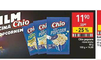 Globus Chio popcorn nabídka