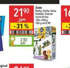 Globus Zlaté derby, esíčka, koka, kolečka, ovesné nabídka