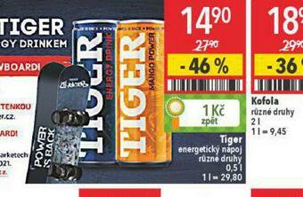 Globus Tiger energy drink nabídka
