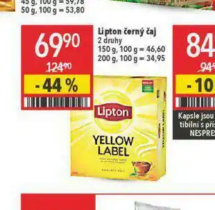 Globus Lipton černý čaj nabídka