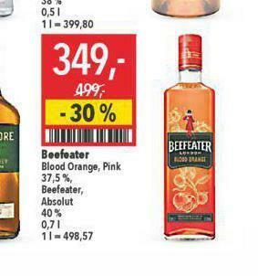 Globus Beefeater blood orange, pink nabídka