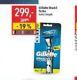 Globus Gillette mach3 turbo holicí strojek nabídka