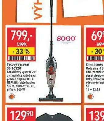 Globus Tyčový vysavač sogo nabídka
