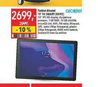 Globus Tablet alacatel 10&quot; nabídka