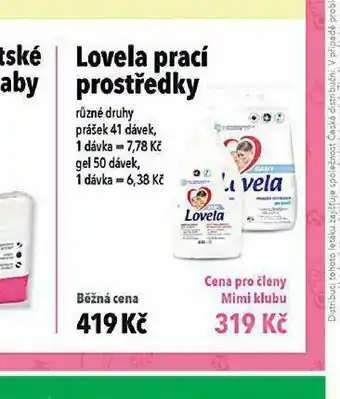 Globus Lovela prací prostředky nabídka