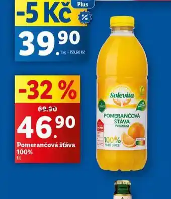Lidl Pomerančová šťáva nabídka