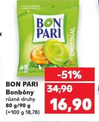 Kaufland BON PARI Bonbóny nabídka