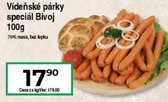 Hruška Vídeňské párky speciál Bivoj nabídka