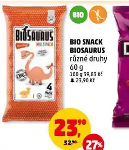 Penny Market Bio snack biosaurus nabídka