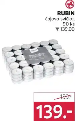 Rossmann RUBIN čajová svíčka nabídka