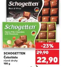 Kaufland SCHOGETTEN Čokoláda nabídka