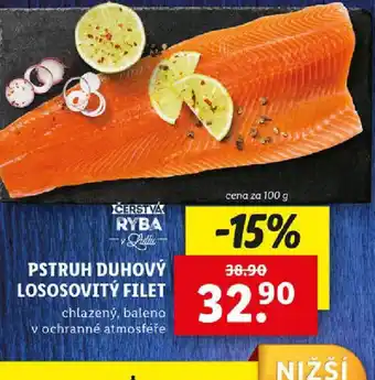 Lidl Pstruh Duhový lososovitý filet nabídka