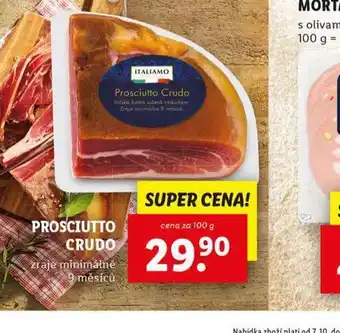 Lidl Prosciutto crudo nabídka