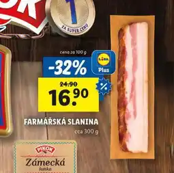 Lidl Farmářská slanina nabídka