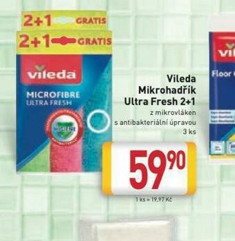 Billa Vileda mikrohadřík ultra fresh 2+1 nabídka
