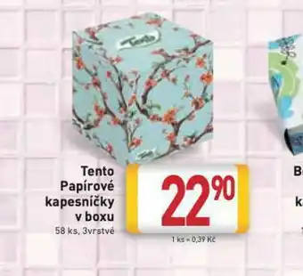 Billa Tento papírové kapesníčky v boxu nabídka