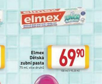 Billa Elmex dětská zubní pasta nabídka