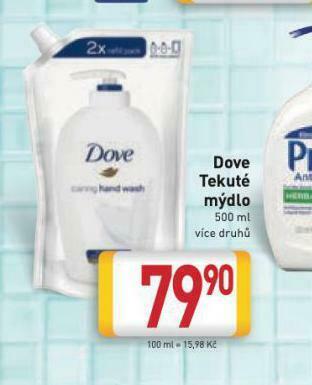 Billa Dove tekuté mýdlo nabídka