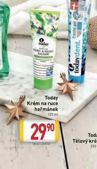 Billa Today krém na ruce heřmánek nabídka