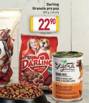 Billa Darling granule pro psy nabídka