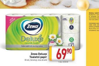 Billa Zewa deluxe toaletní papír nabídka