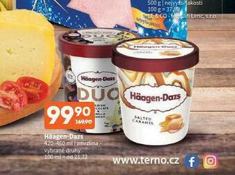 Terno Häagen dazs zmrzlina nabídka